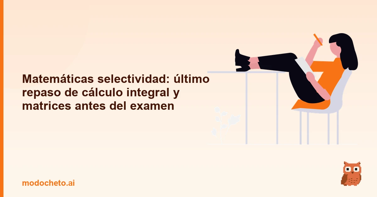 Portada ilustrada del artículo sobre cálculo integral matrices