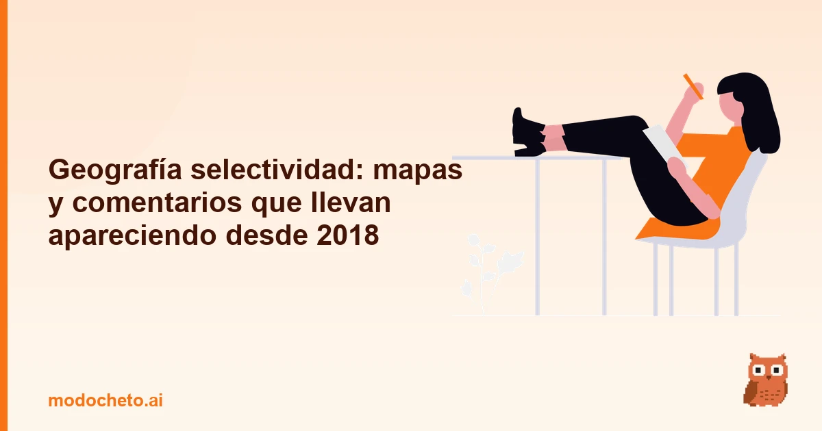 Portada ilustrada del artículo sobre mapas comentarios Geografía