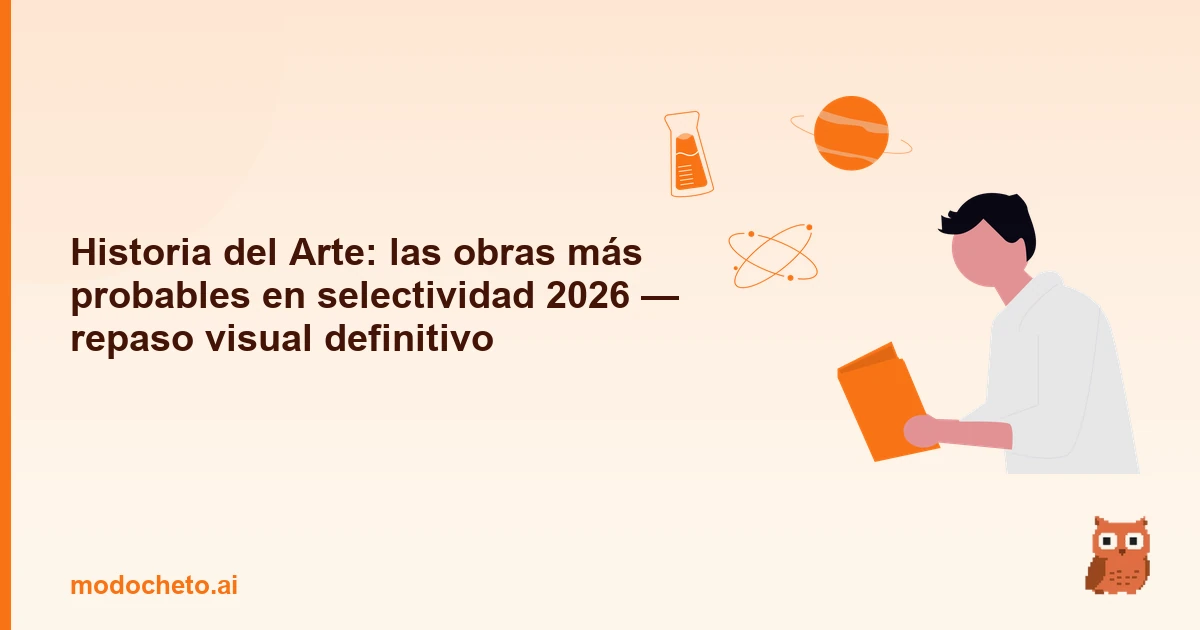 Portada ilustrada del artículo sobre obras probables Historia Arte