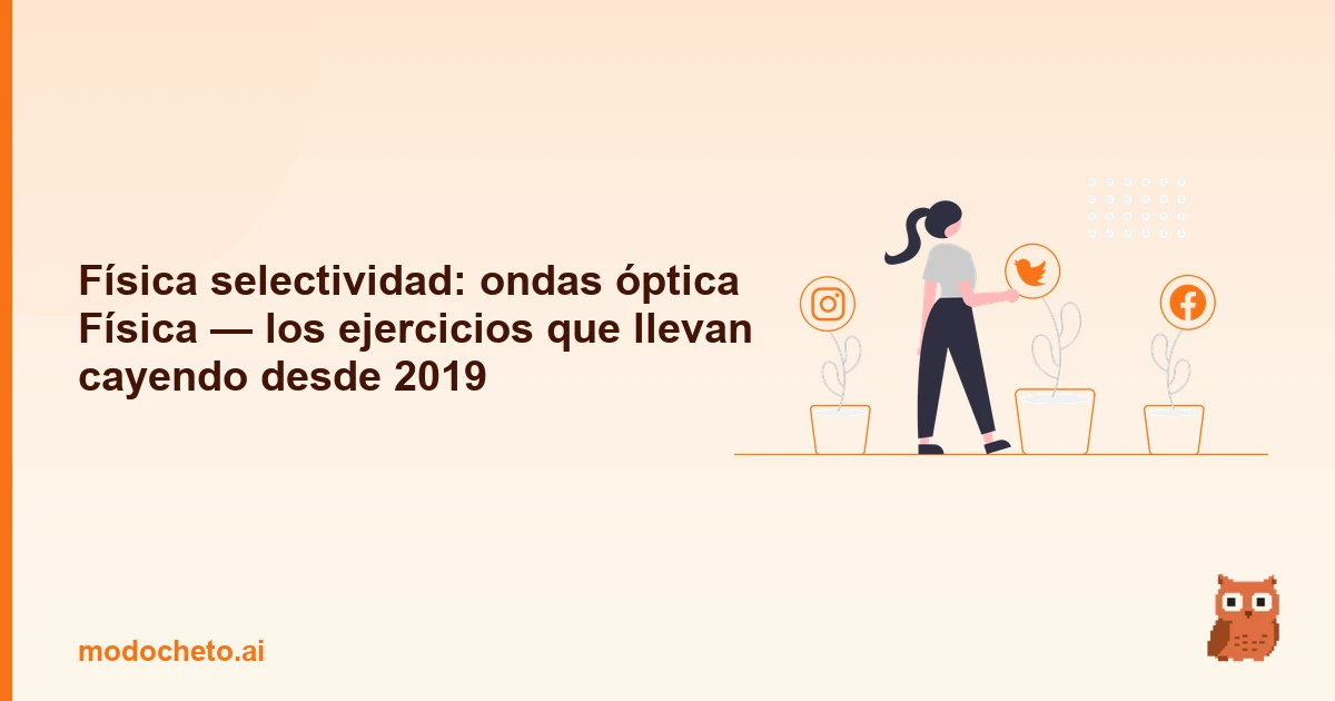 Portada ilustrada del artículo sobre ondas óptica Física