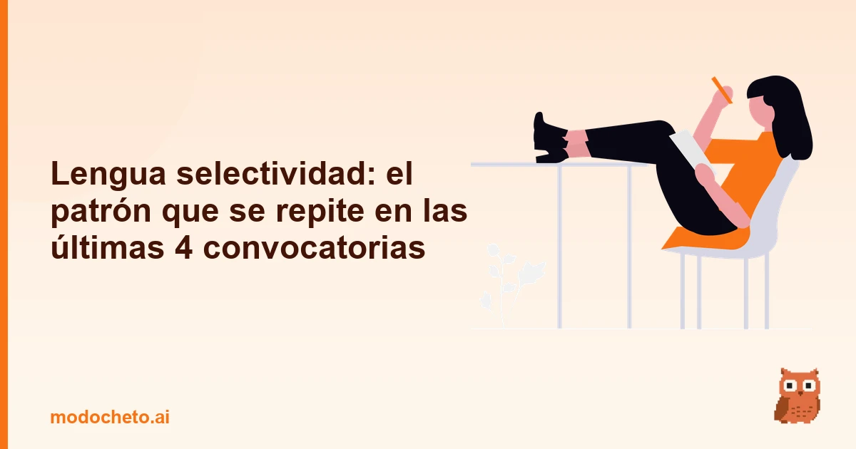 Portada ilustrada del artículo sobre patrón Lengua selectividad