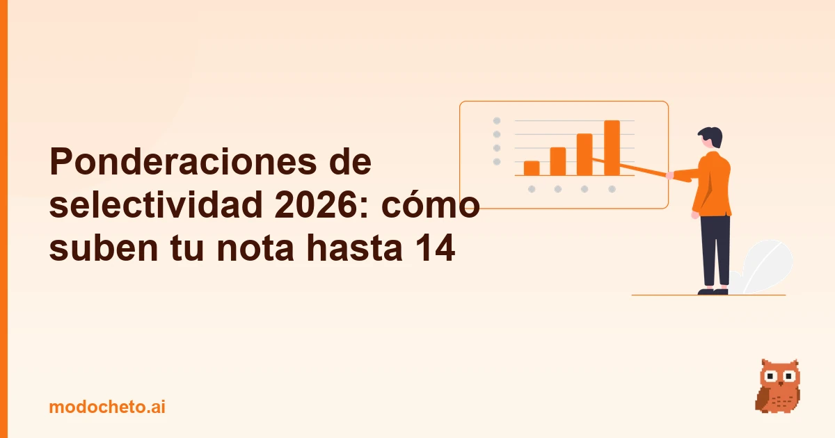 Portada ilustrada del artículo sobre ponderaciones de selectividad