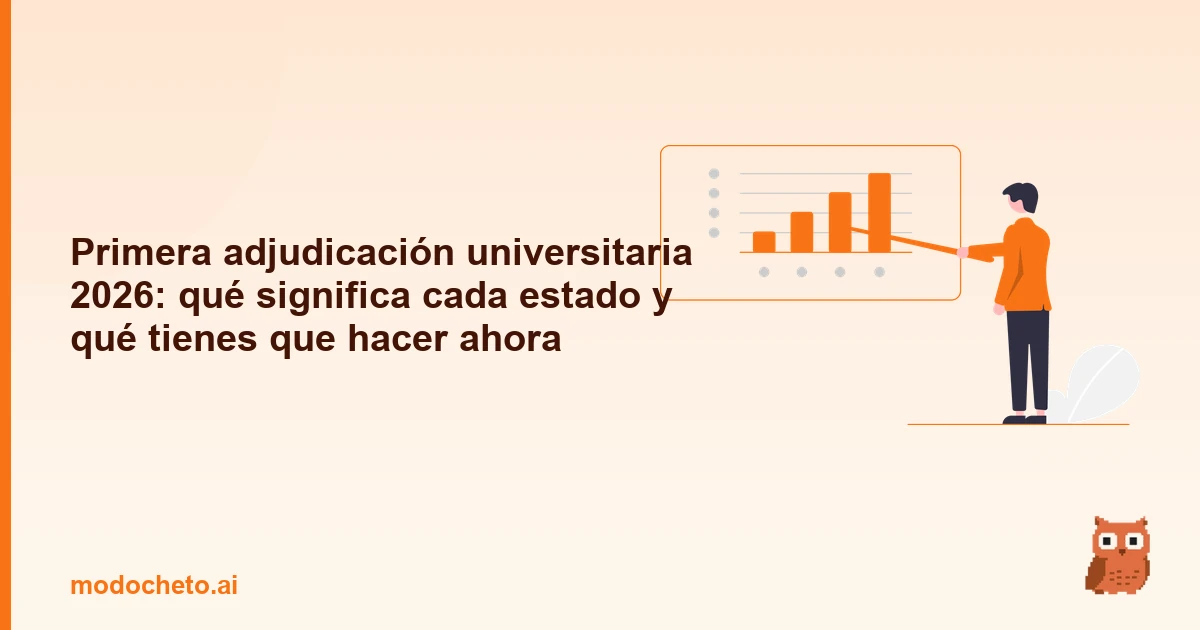 Portada ilustrada del artículo sobre primera adjudicación universitaria 2026