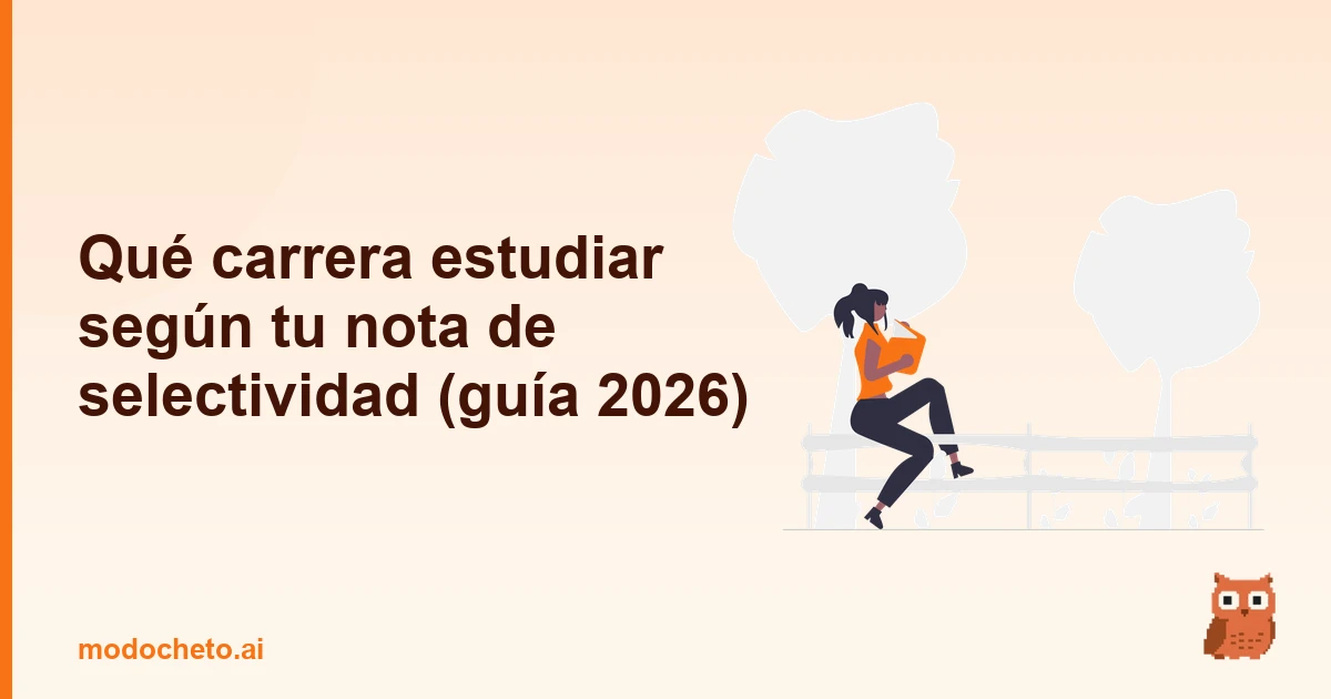 Portada ilustrada del artículo sobre qué carrera estudiar