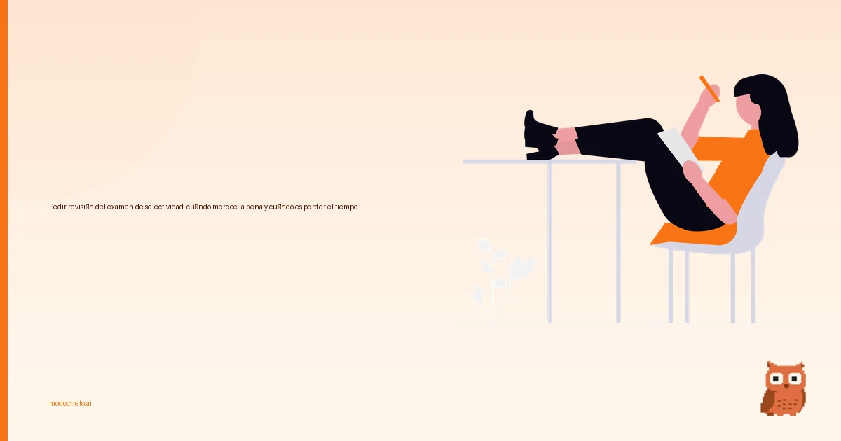 Portada ilustrada del artículo sobre revisión examen Selectividad