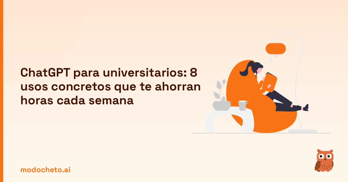 Portada ilustrada del artículo sobre ChatGPT universitarios