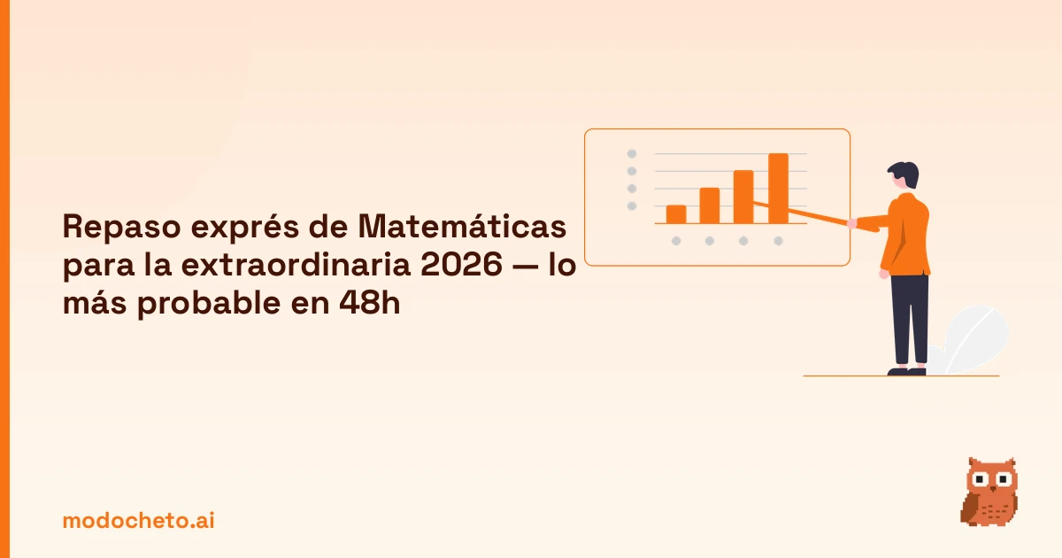 Portada ilustrada del artículo sobre repaso Matemáticas extraordinaria