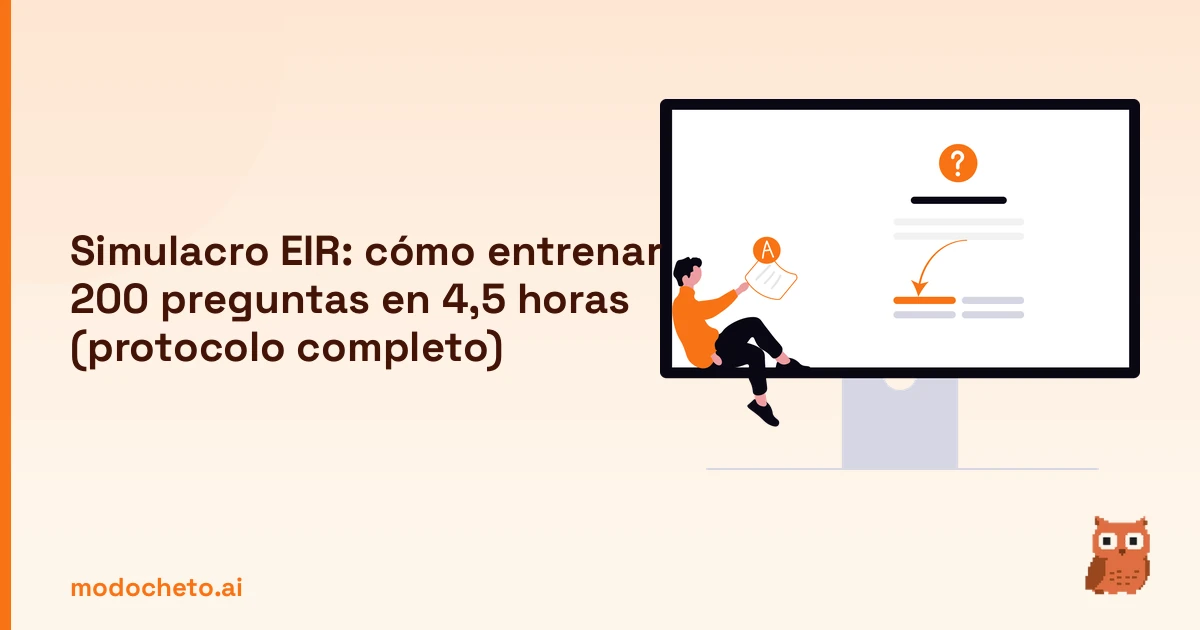Portada ilustrada del artículo sobre simulacro EIR