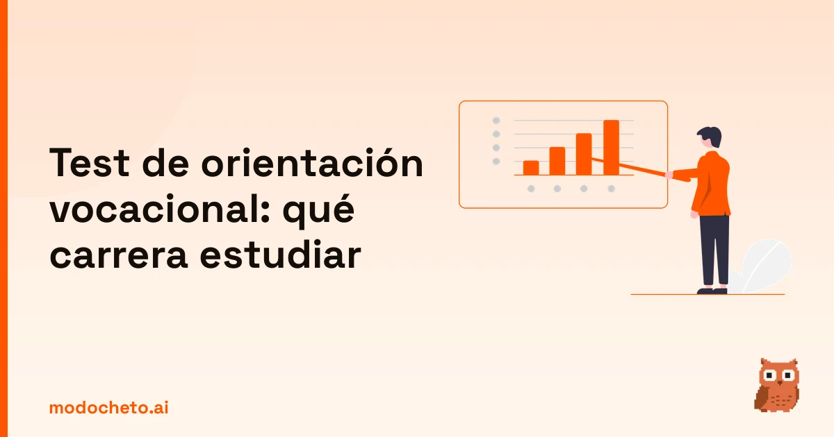Portada ilustrada del artículo sobre test de orientación vocacional