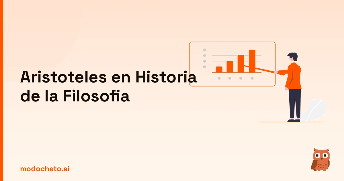 Estrategia visual tipo business plan para dominar a Aristóteles en Historia de la Filosofía.