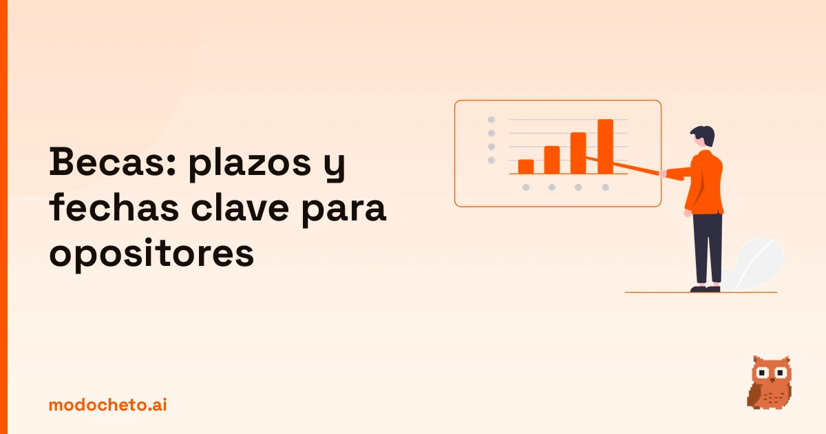 Ilustración de business plan para organizar el calendario de plazos de las becas oposiciones.