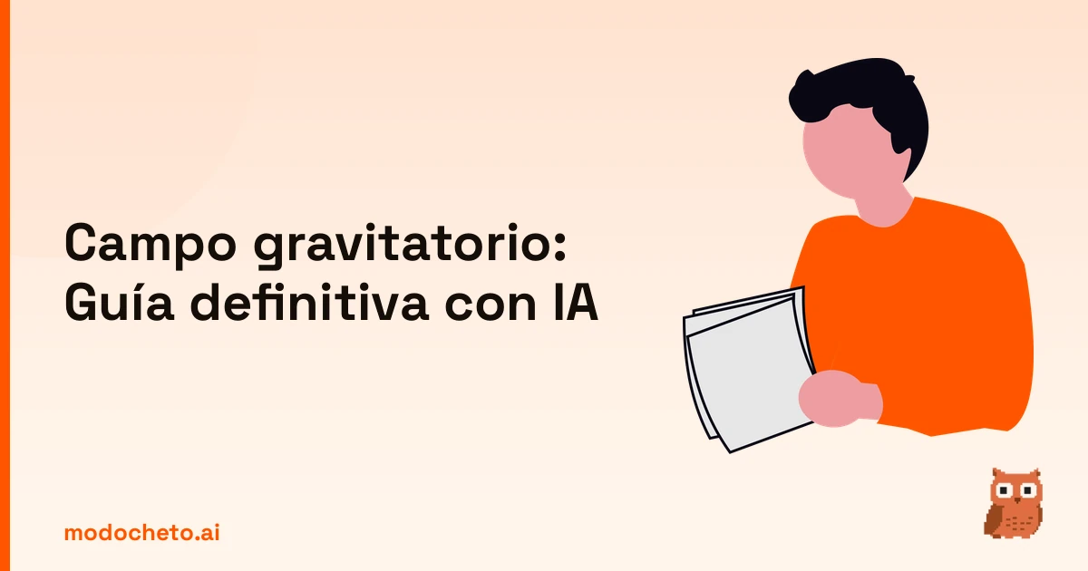 Estudiante revisando apuntes sobre el campo gravitatorio para dominar la física con inteligencia artificial.