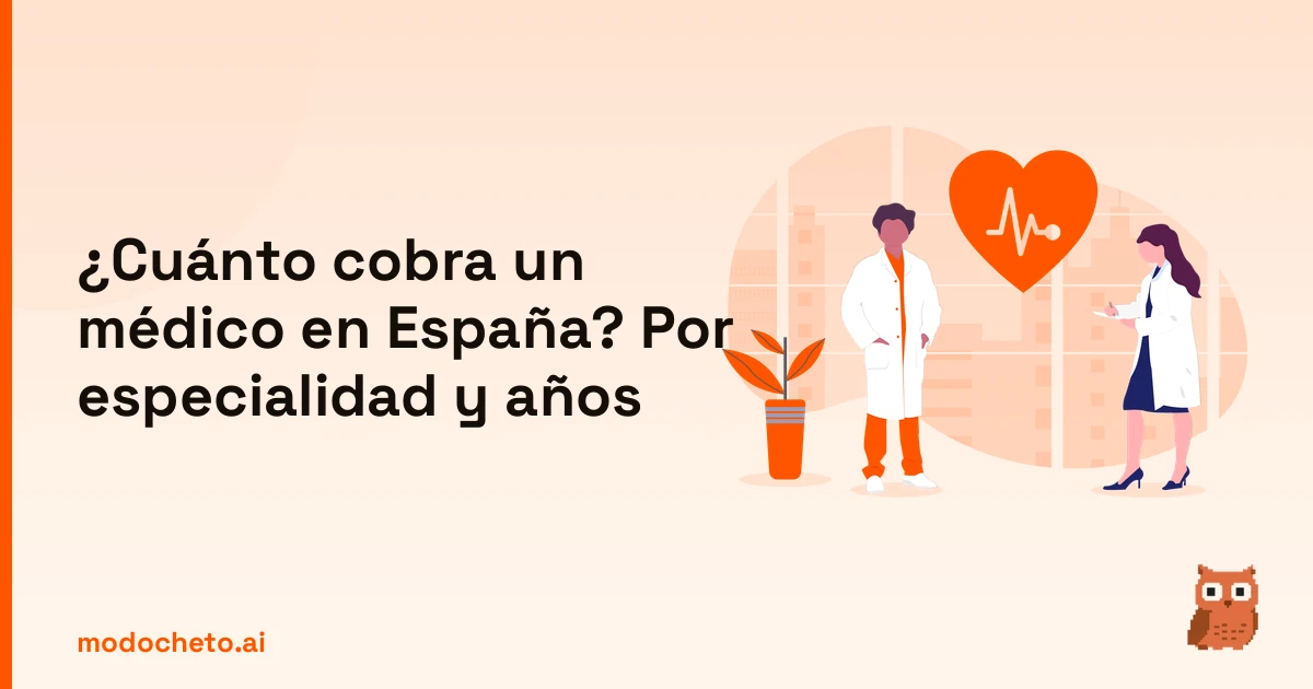 Ilustración de medicina para la guía sobre cuánto cobra médico en España según especialidad y experiencia.