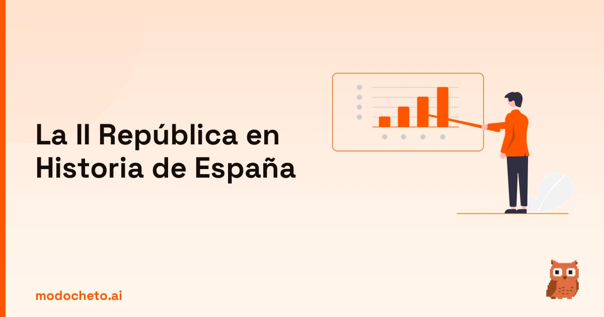 Portada ilustrada del artículo sobre la ii república en selectividad