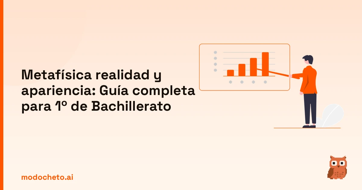Ilustración de Business Plan para la guía de metafísica realidad y apariencia de 1º de Bachillerato