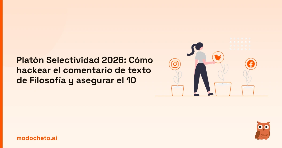 Esquema de estrategia para dominar el Platón Selectividad comentario y asegurar la máxima nota en Filosofía
