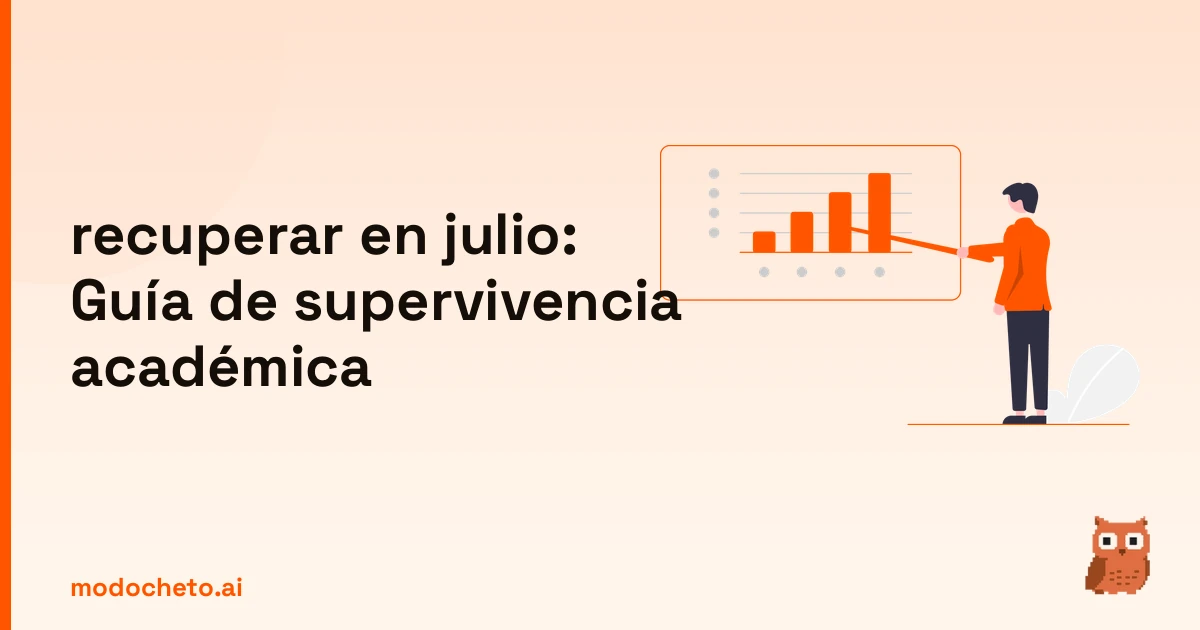 Portada ilustrada del artículo sobre recuperar en julio