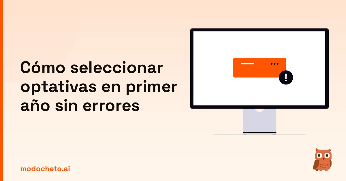 Ilustración de Server Error que representa los fallos al seleccionar optativas en primer año.