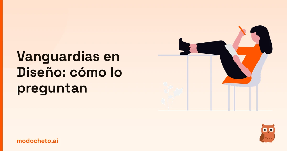 Estudiante organizando apuntes sobre vanguardias para petarlo en el examen de Diseño.