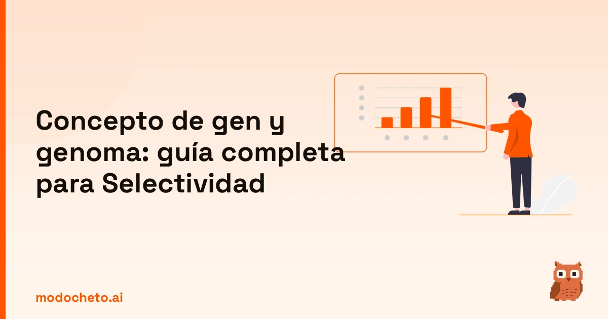 Portada ilustrada del artículo sobre Concepto de gen y genoma