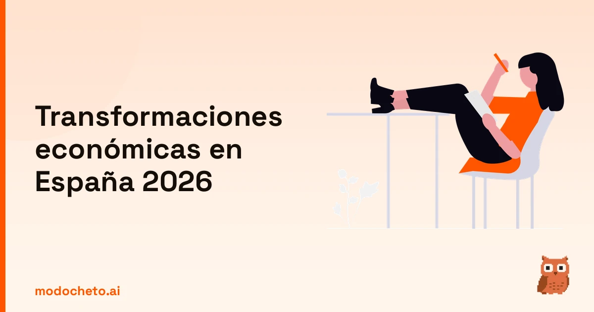 Portada ilustrada del artículo sobre desarrollo económico en España