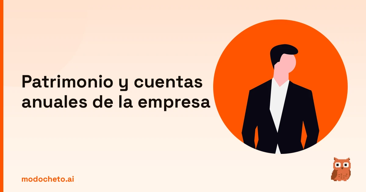Portada ilustrada del artículo sobre el patrimonio y las cuentas de la empresa