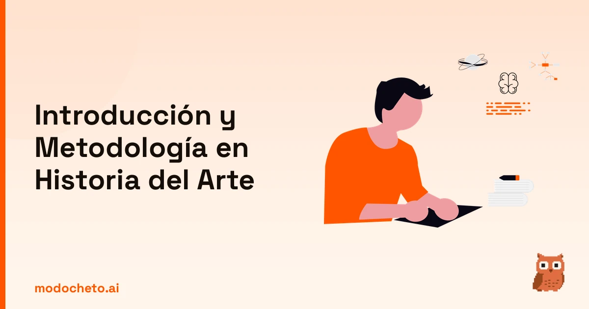 Ilustración de asistente IA investigando para el post de introducción y metodología en arte.