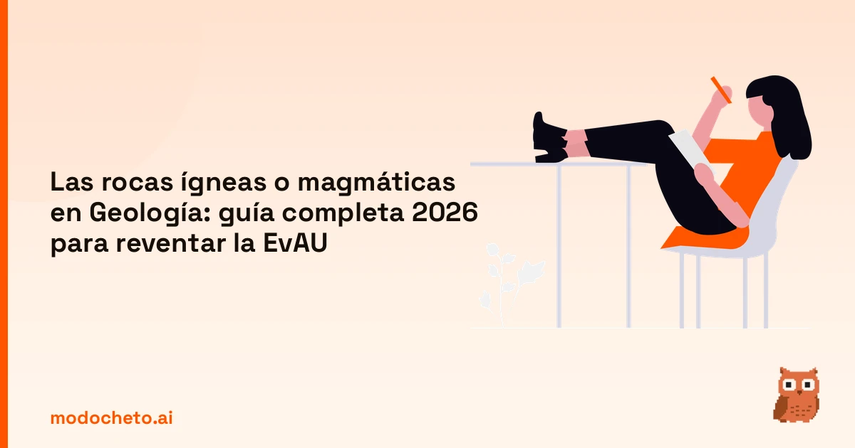 Portada ilustrada del artículo sobre las rocas ígneas