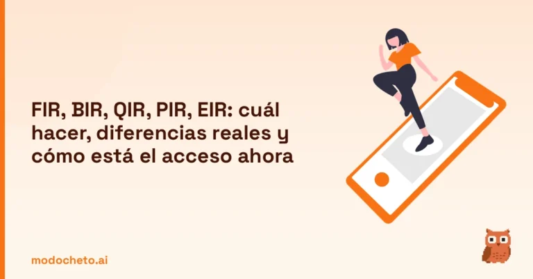 Portada ilustrada del artículo sobre FIR BIR QIR PIR EIR diferencias