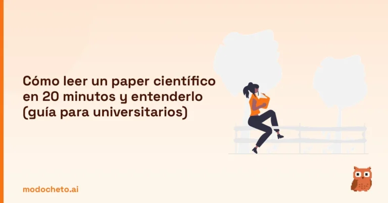 Portada ilustrada del artículo sobre leer paper científico
