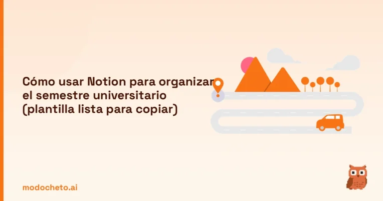 Portada ilustrada del artículo sobre Notion plantilla semestre