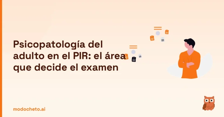 Portada ilustrada del artículo sobre psicopatología del adulto en el PIR