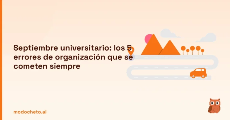 Portada ilustrada del artículo sobre septiembre universitario
