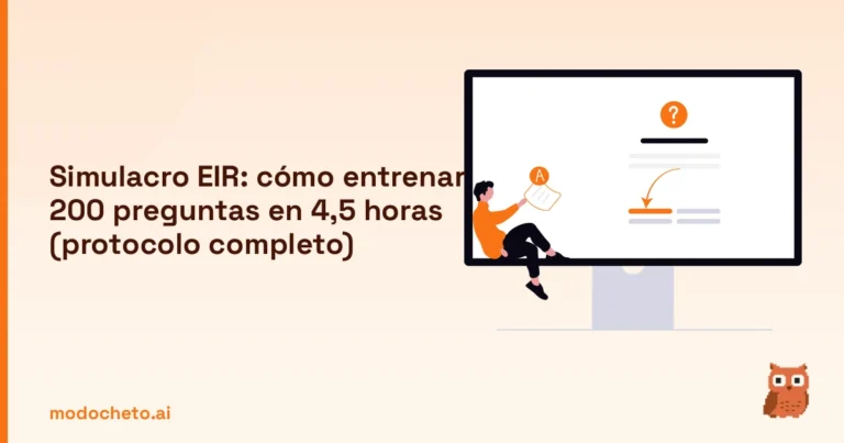 Portada ilustrada del artículo sobre simulacro EIR