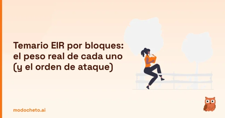 Portada ilustrada del artículo sobre temario EIR por bloques