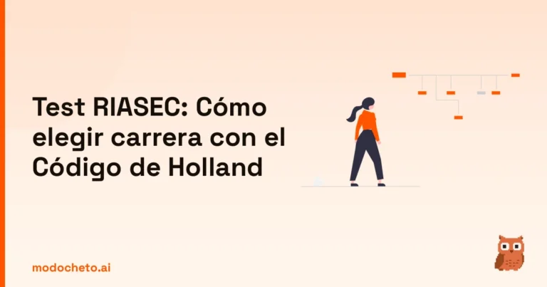 Portada ilustrada del artículo sobre test RIASEC