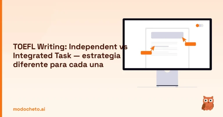 Portada ilustrada del artículo sobre TOEFL Writing Independent Integrated
