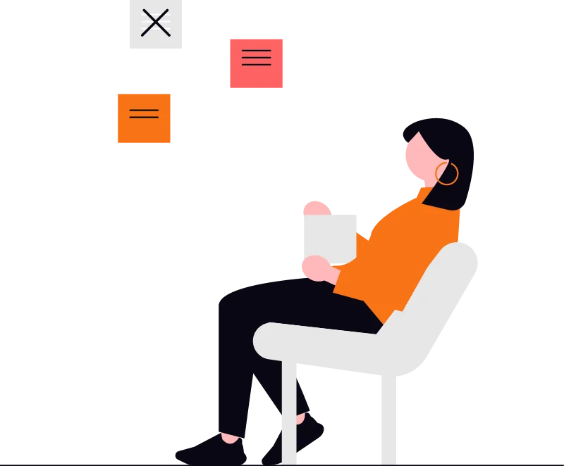 Ilustración minimalista sobre ❓ por qué el writing cae es diferente del b2