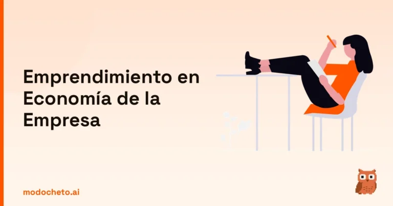 Estudiante repasando el temario de Economía de la Empresa para dominar el anexo - emprendimiento.