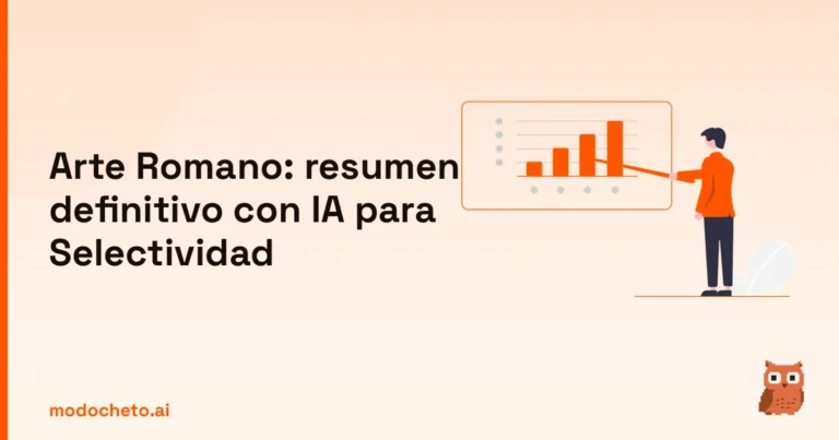 Ilustración de estrategia aplicada al estudio del Arte Romano para aprobar Selectividad con ayuda de la IA