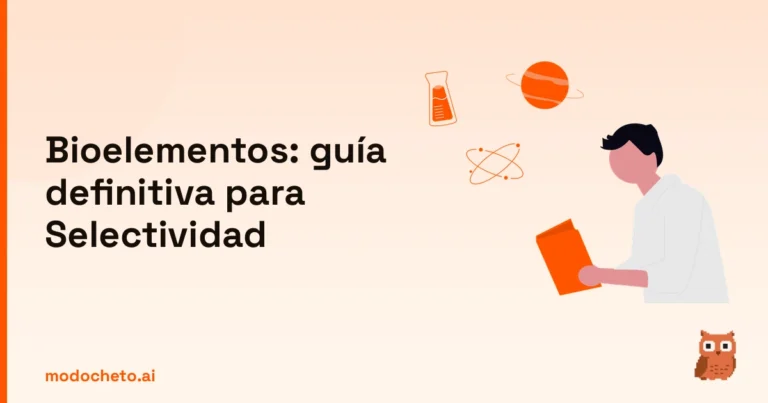 Portada ilustrada del artículo sobre bioelementos biologia selectividad