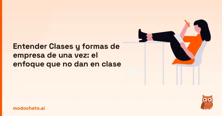 Portada ilustrada del artículo sobre Clases y formas de empresa