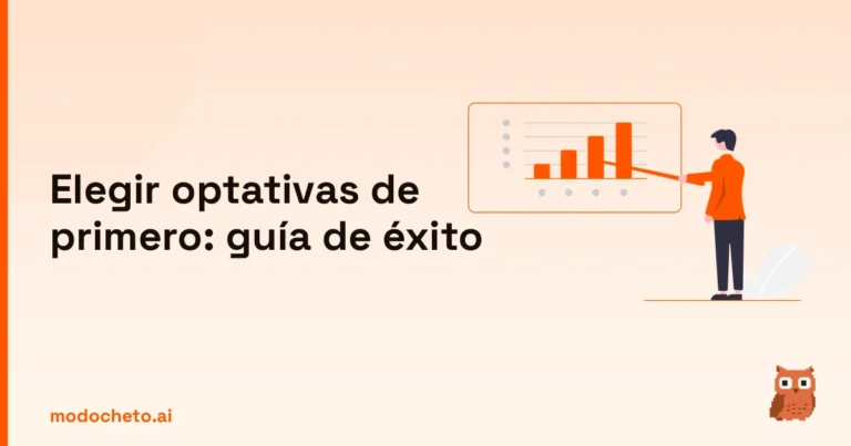 Portada ilustrada del artículo sobre elegir optativas de primero
