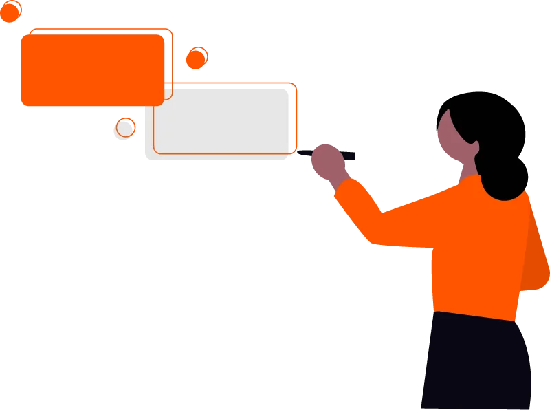 Dibujo de resolución de problemas con herramientas para optimizar al elegir optativas de primero universidad.