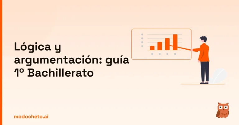 Esquema estratégico de lógica y argumentación para petarlo en la guía de 1º de Bachillerato.