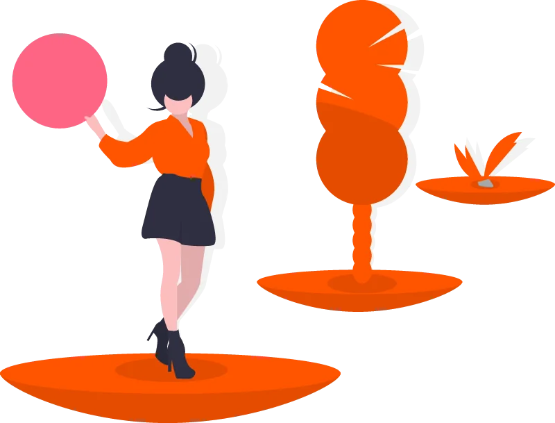 Ilustración inspiradora de éxito al resolver dudas finales sobre materiales y ensamblajes de diseño.