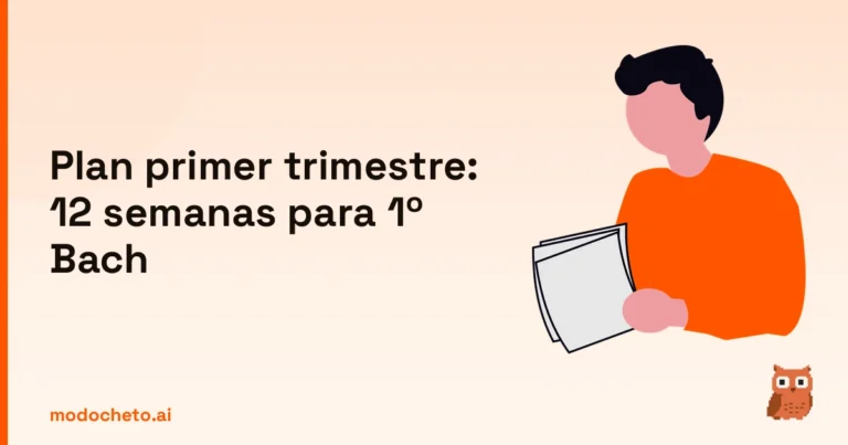 Portada ilustrada del artículo sobre plan primer trimestre