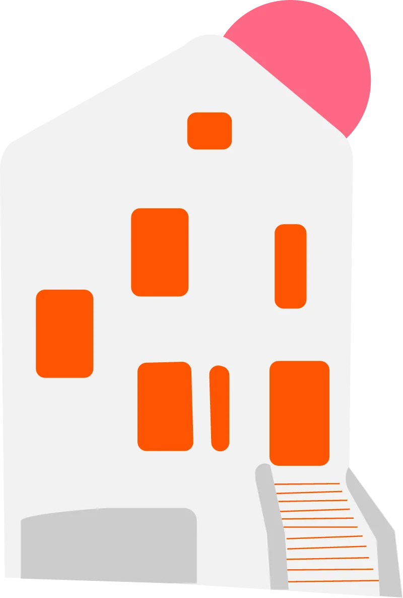 Ilustración minimalista de un estudiante en casa diseñando su estrategia para el proceso de selección.
