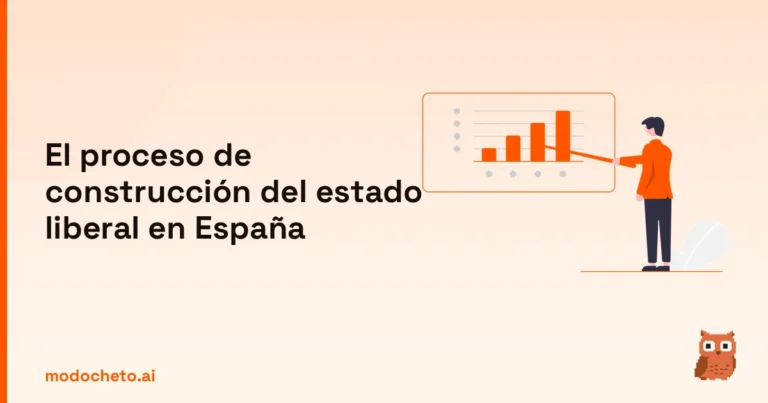Ilustración de un business plan que simboliza el inicio del proceso de construcción del estado liberal.