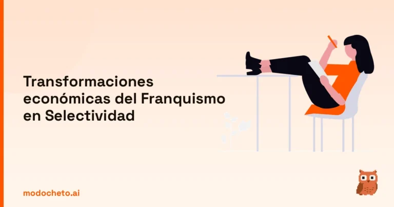 Portada ilustrada del artículo sobre transformaciones economicas franquismo